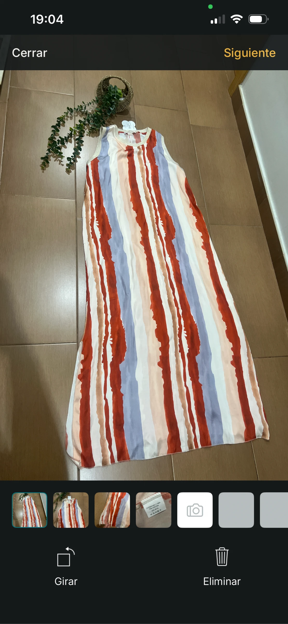 Vestido seda rayas sofisticadas 